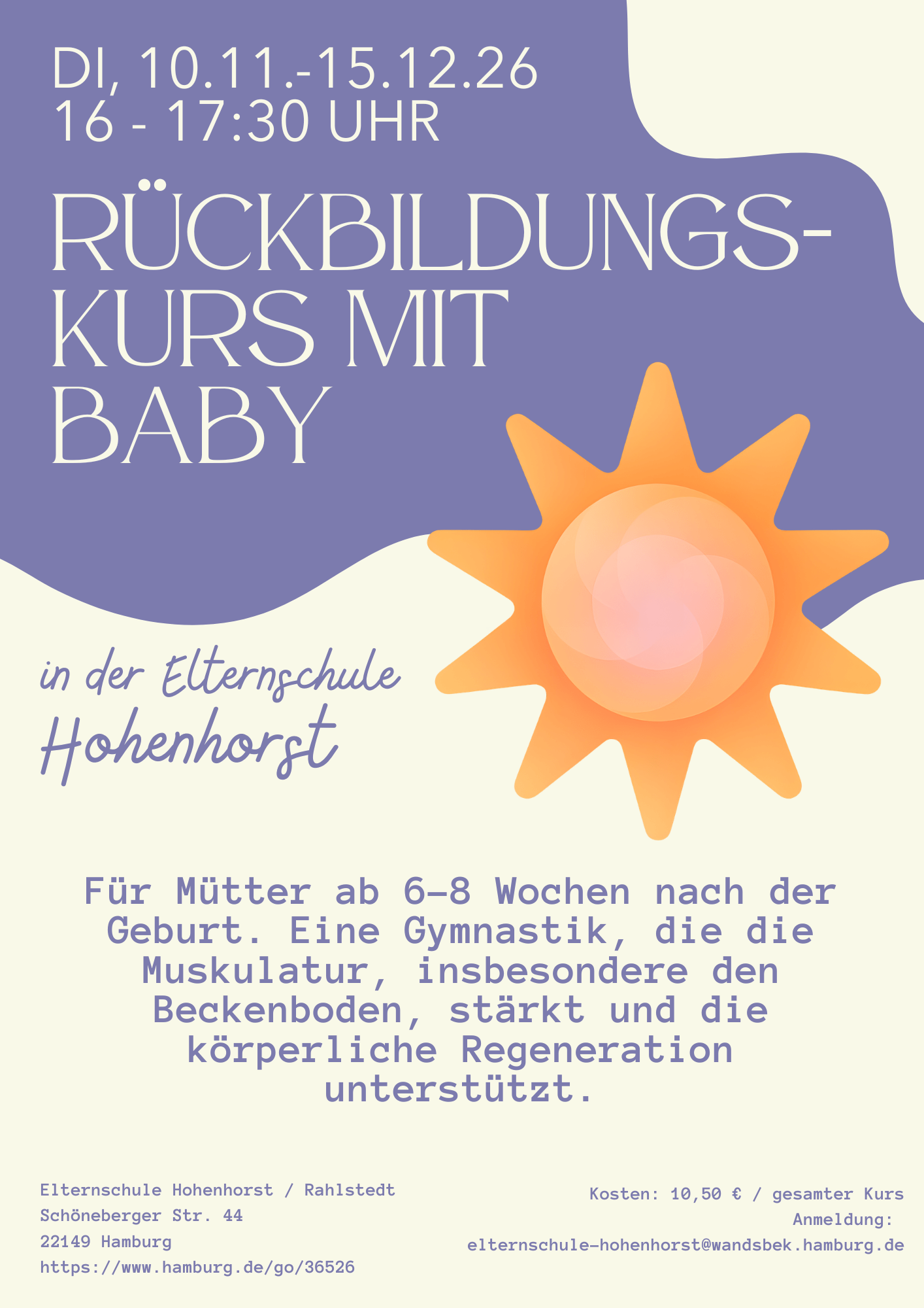 Rückbildungskurs mit Baby